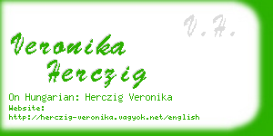 veronika herczig business card